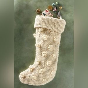 Anthropologie - Cozy Bobble Christmas Stocking (B)